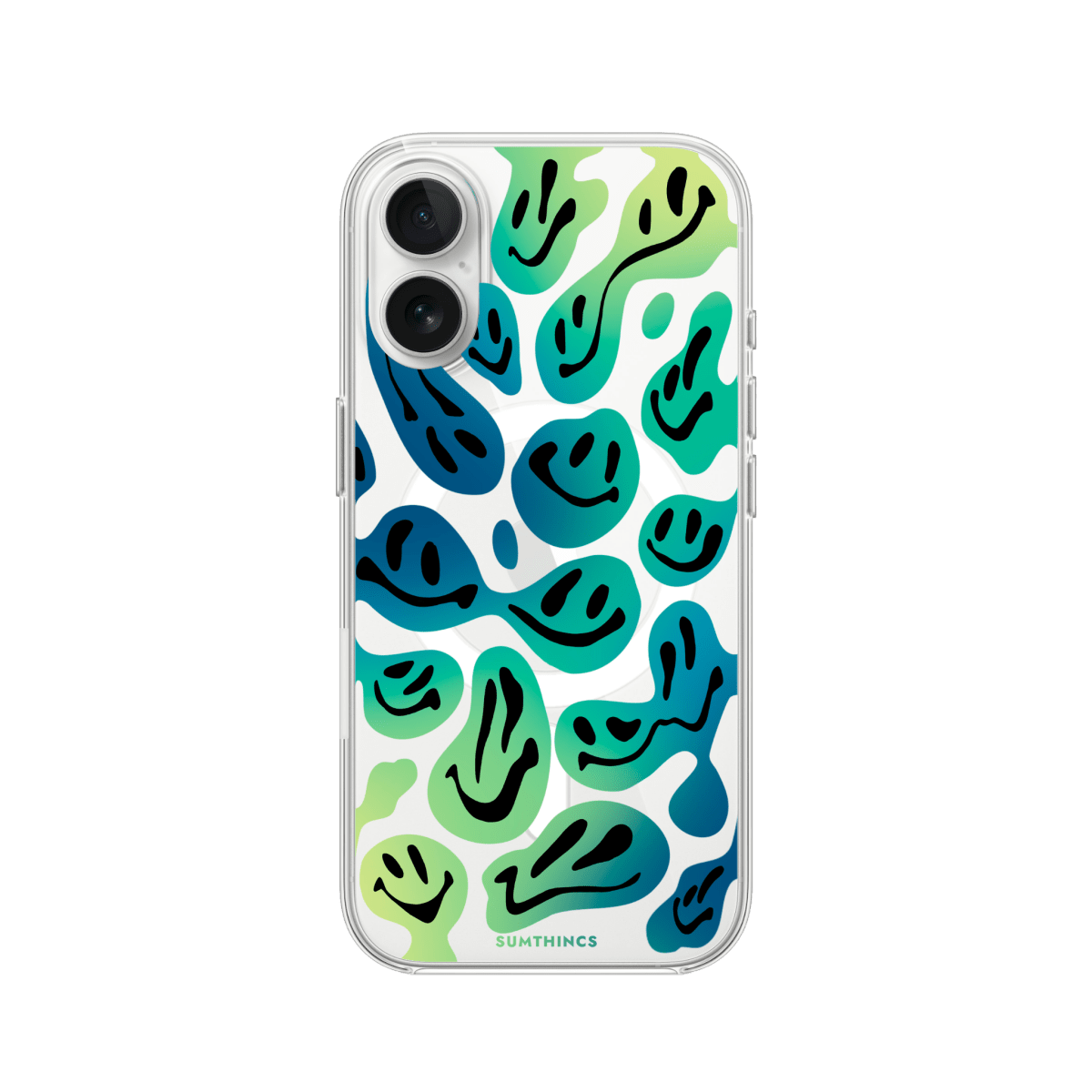 iPhone 16 Smiley Clear Magsafe Şeffaf Telefon Kılıfı - SUMTHINCS