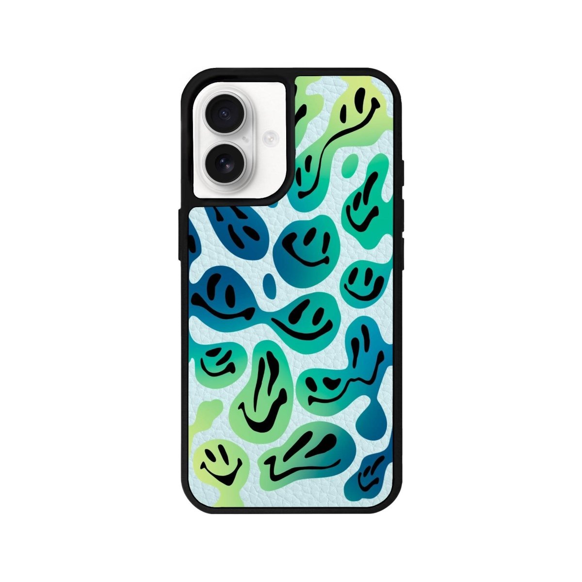 iPhone 16 Smiley Leather Vegan Deri Telefon Kılıfı - SUMTHINCS