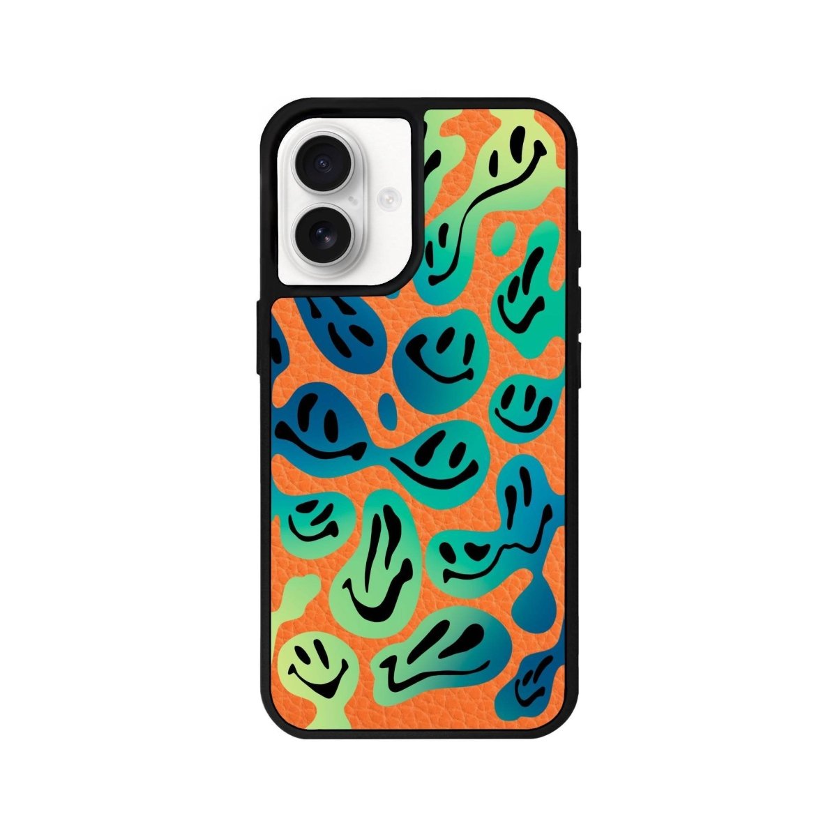 iPhone 16 Smiley Leather Vegan Deri Telefon Kılıfı - SUMTHINCS