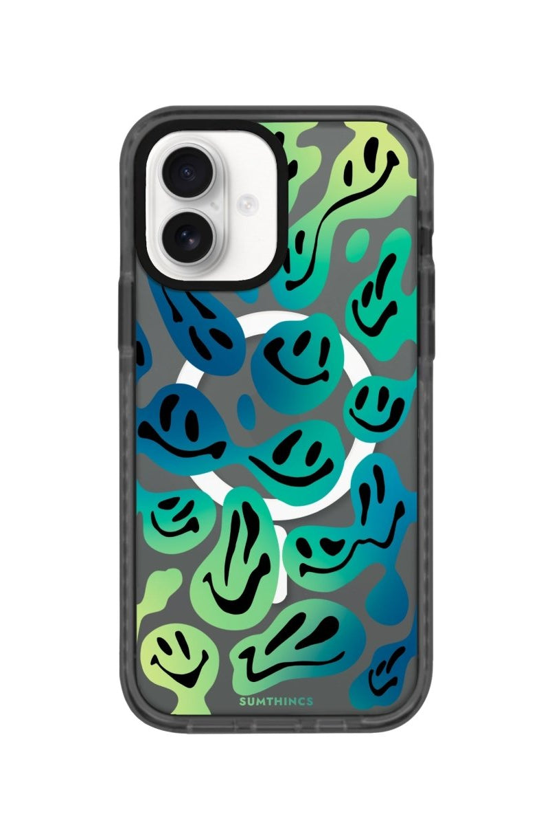 iPhone 16 Smiley Magsafe Procase Şeffaf Telefon Kılıfı Beyaz Şeffaf - SUMTHINCS