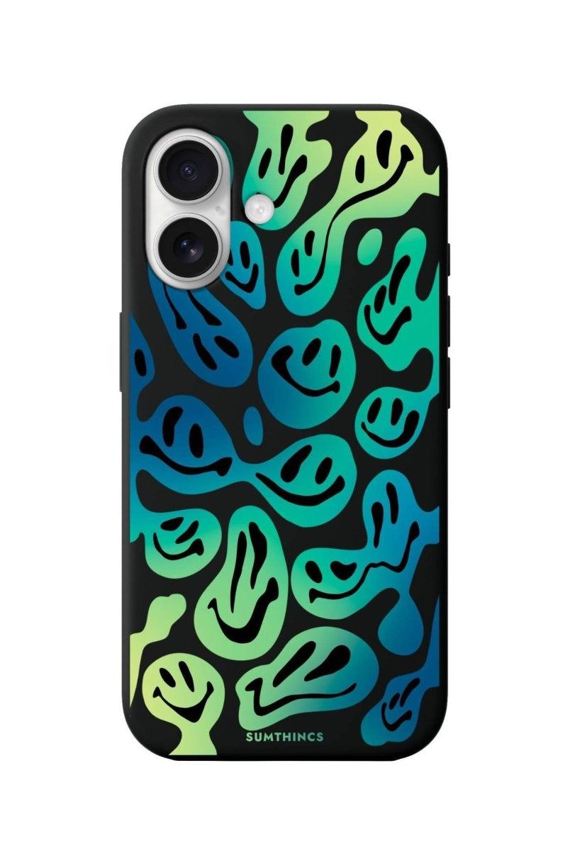 iPhone 16 Smiley Premium Telefon Kılıfı Siyah - SUMTHINCS