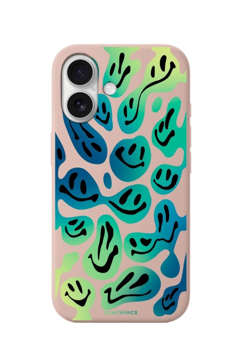 iPhone 16 Smiley Premium Telefon Kılıfı Bej - SUMTHINCS