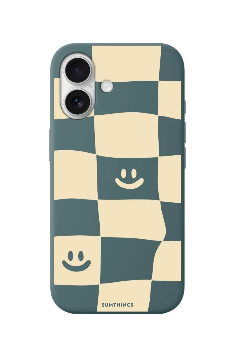 iPhone 16 Smiling Check Premium Telefon Kılıfı Kaktüs Yeşili - SUMTHINCS