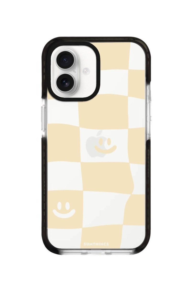 iPhone 16 Smiling Check Procase Şeffaf Telefon Kılıfı Siyah Şeffaf - SUMTHINCS