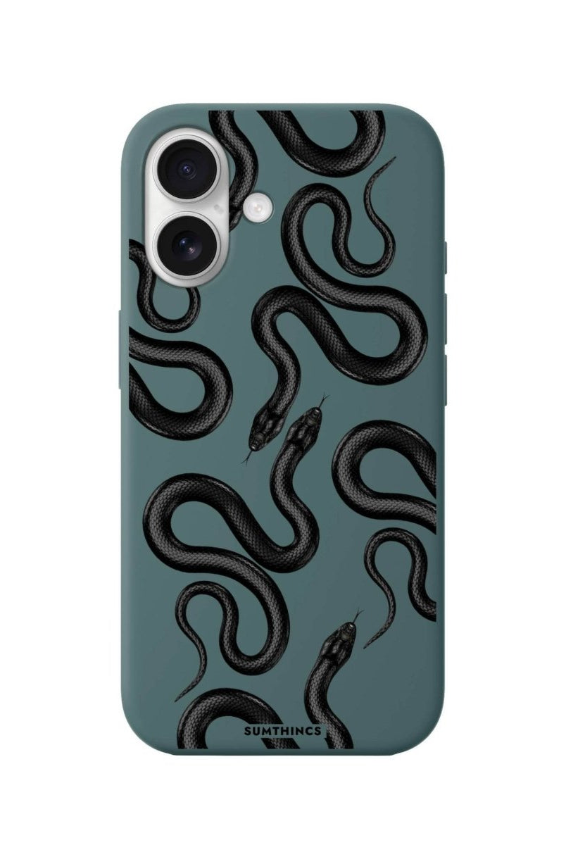 iPhone 16 Snakes Premium Telefon Kılıfı Kaktüs Yeşili - SUMTHINCS