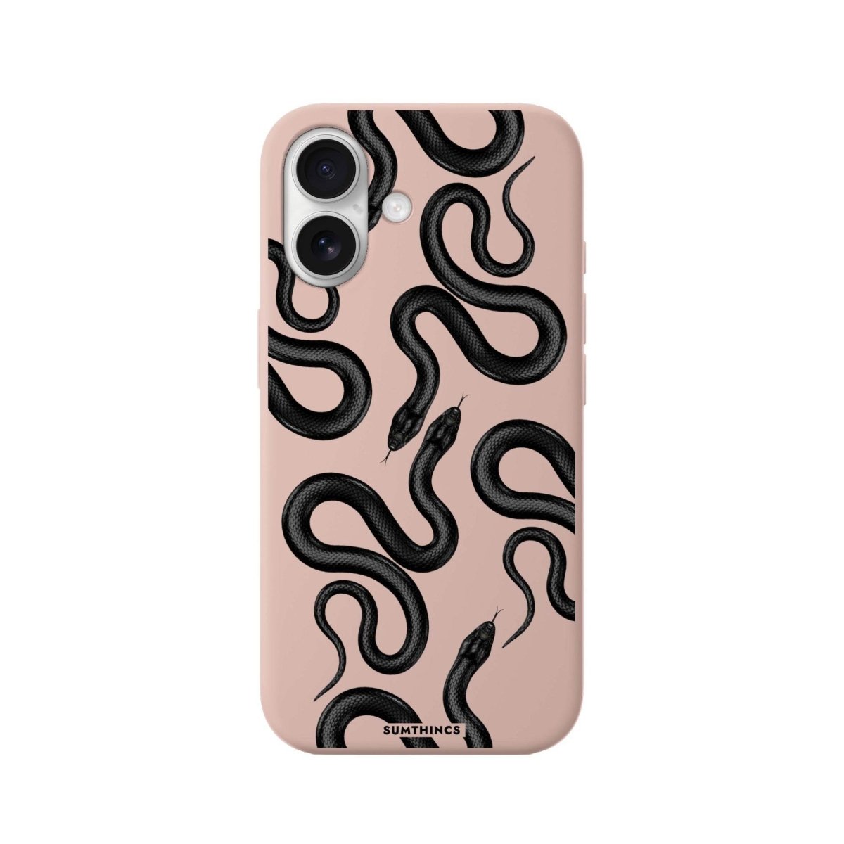 iPhone 16 Snakes Premium Telefon Kılıfı Bej - SUMTHINCS