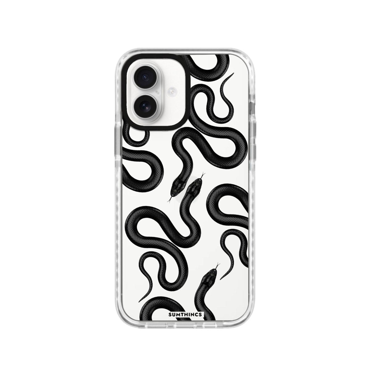iPhone 16 Snakes Procase Şeffaf Telefon Kılıfı Beyaz Şeffaf - SUMTHINCS
