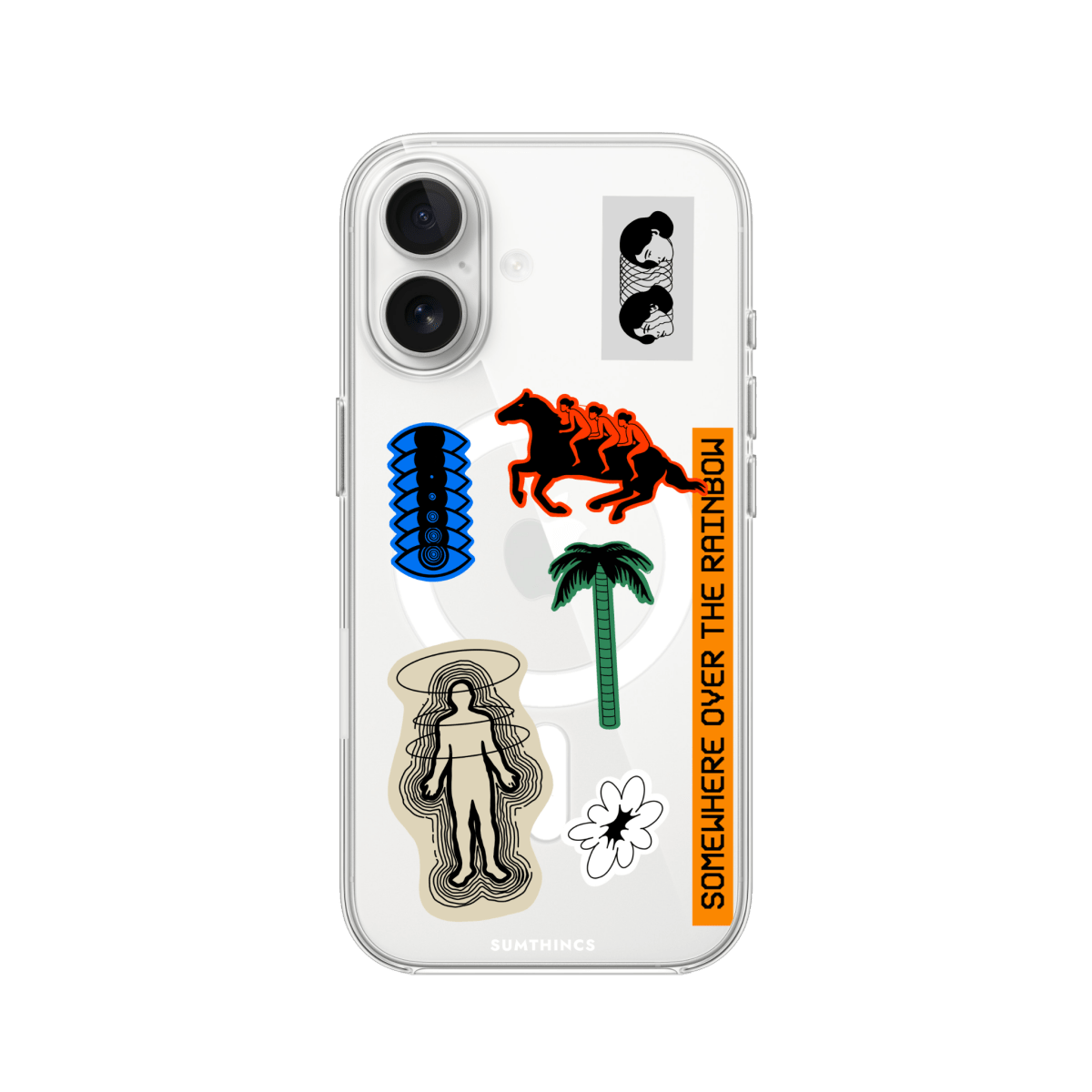 iPhone 16 Somewhere Clear Magsafe Şeffaf Telefon Kılıfı - SUMTHINCS