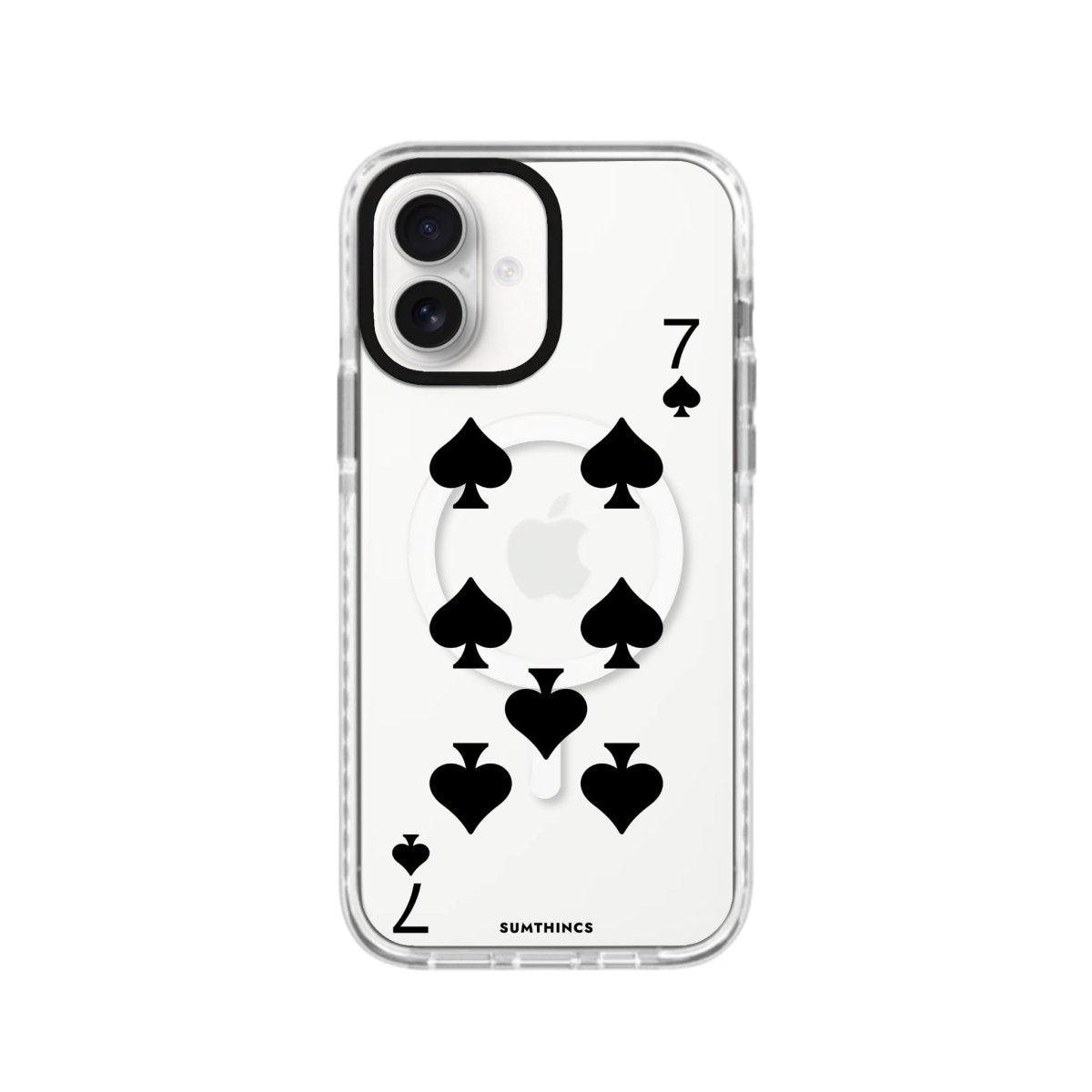 iPhone 16 Spade7 Magsafe Procase Şeffaf Telefon Kılıfı Beyaz Şeffaf - SUMTHINCS