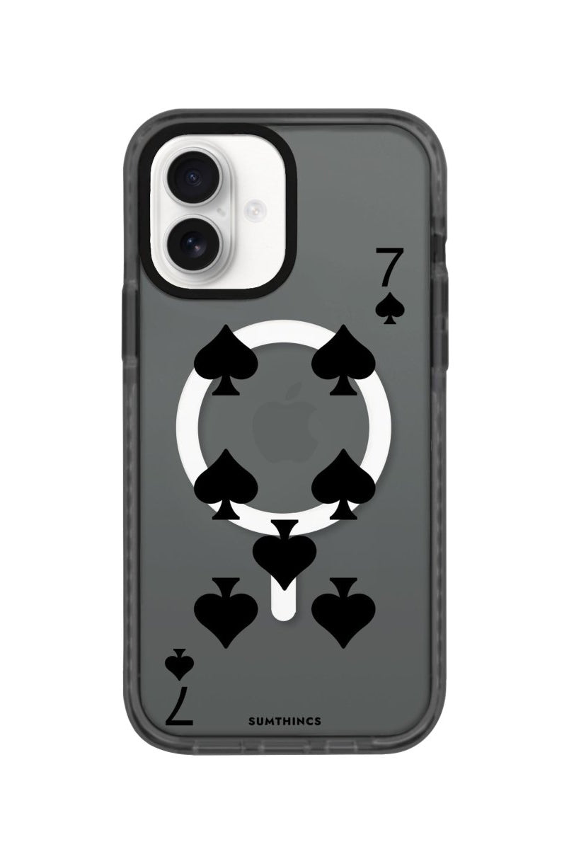 iPhone 16 Spade7 Magsafe Procase Şeffaf Telefon Kılıfı Antrasit - SUMTHINCS