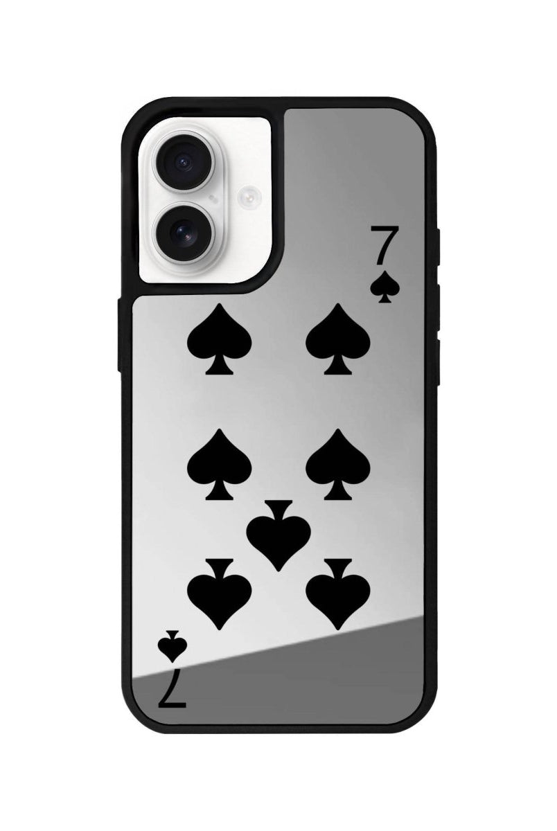 iPhone 16 Spade7 Mirror Aynalı Telefon Kılıfı Gümüş - SUMTHINCS