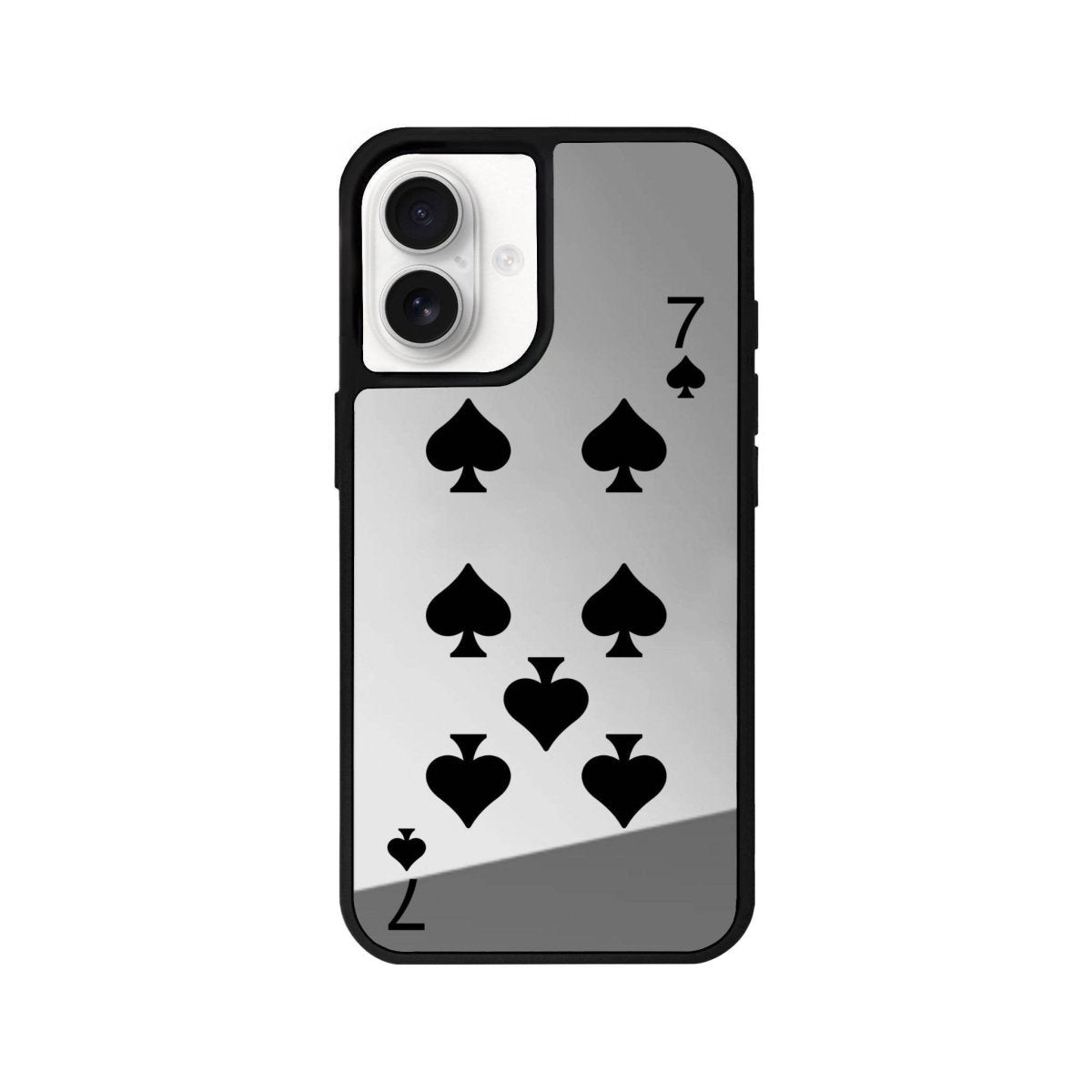 iPhone 16 Spade7 Mirror Aynalı Telefon Kılıfı Gümüş - SUMTHINCS