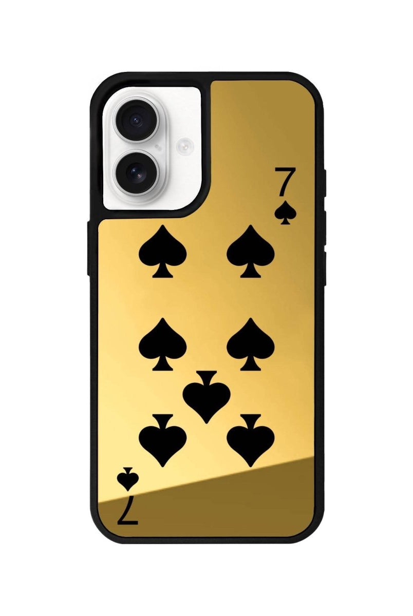 iPhone 16 Spade7 Mirror Aynalı Telefon Kılıfı Altın - SUMTHINCS