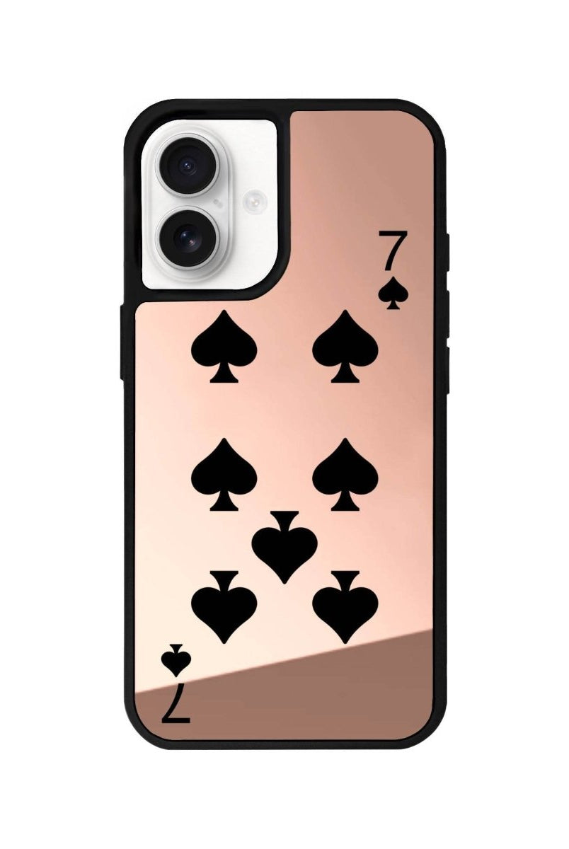 iPhone 16 Spade7 Mirror Aynalı Telefon Kılıfı Metalik Pembe - SUMTHINCS