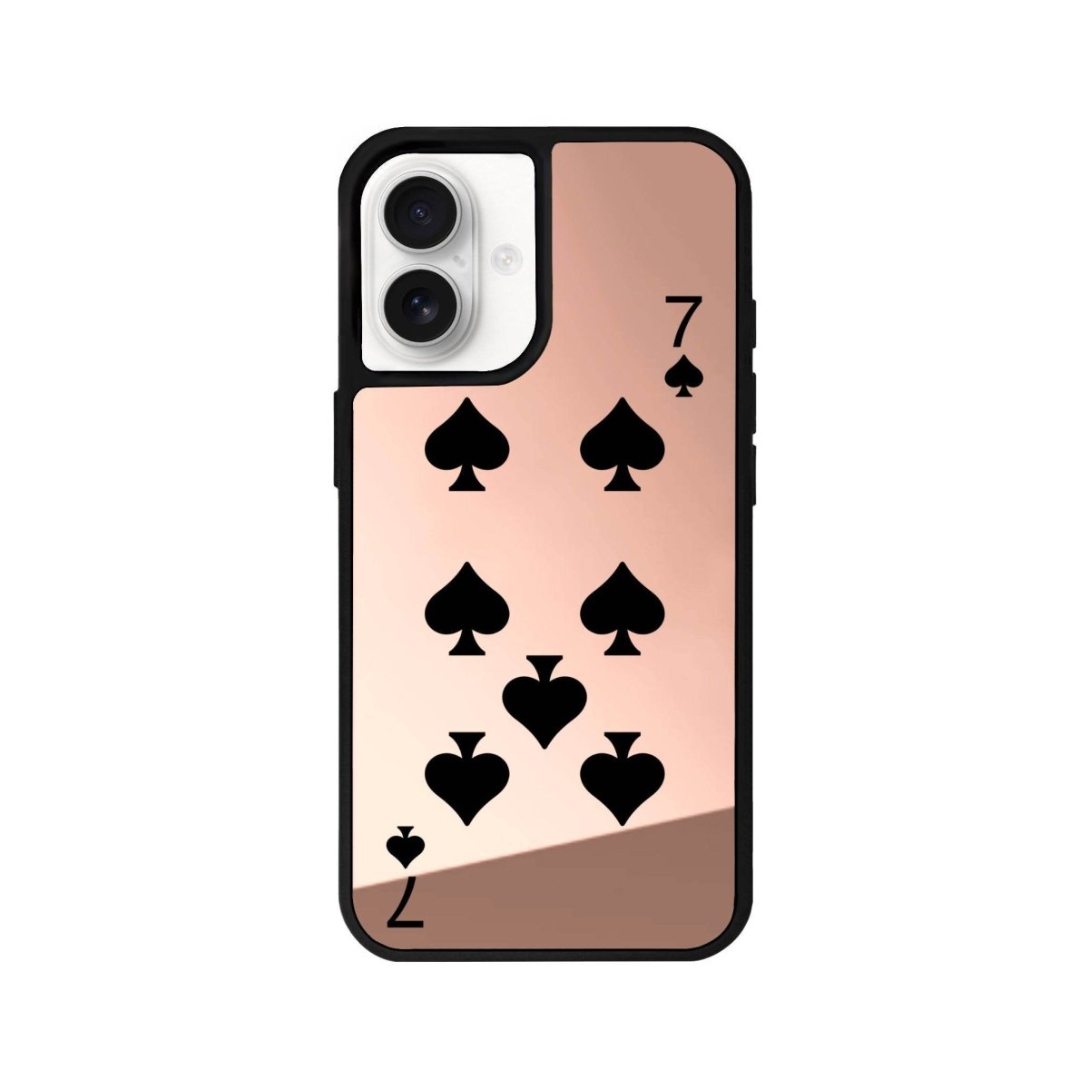 iPhone 16 Spade7 Mirror Aynalı Telefon Kılıfı Metalik Pembe - SUMTHINCS