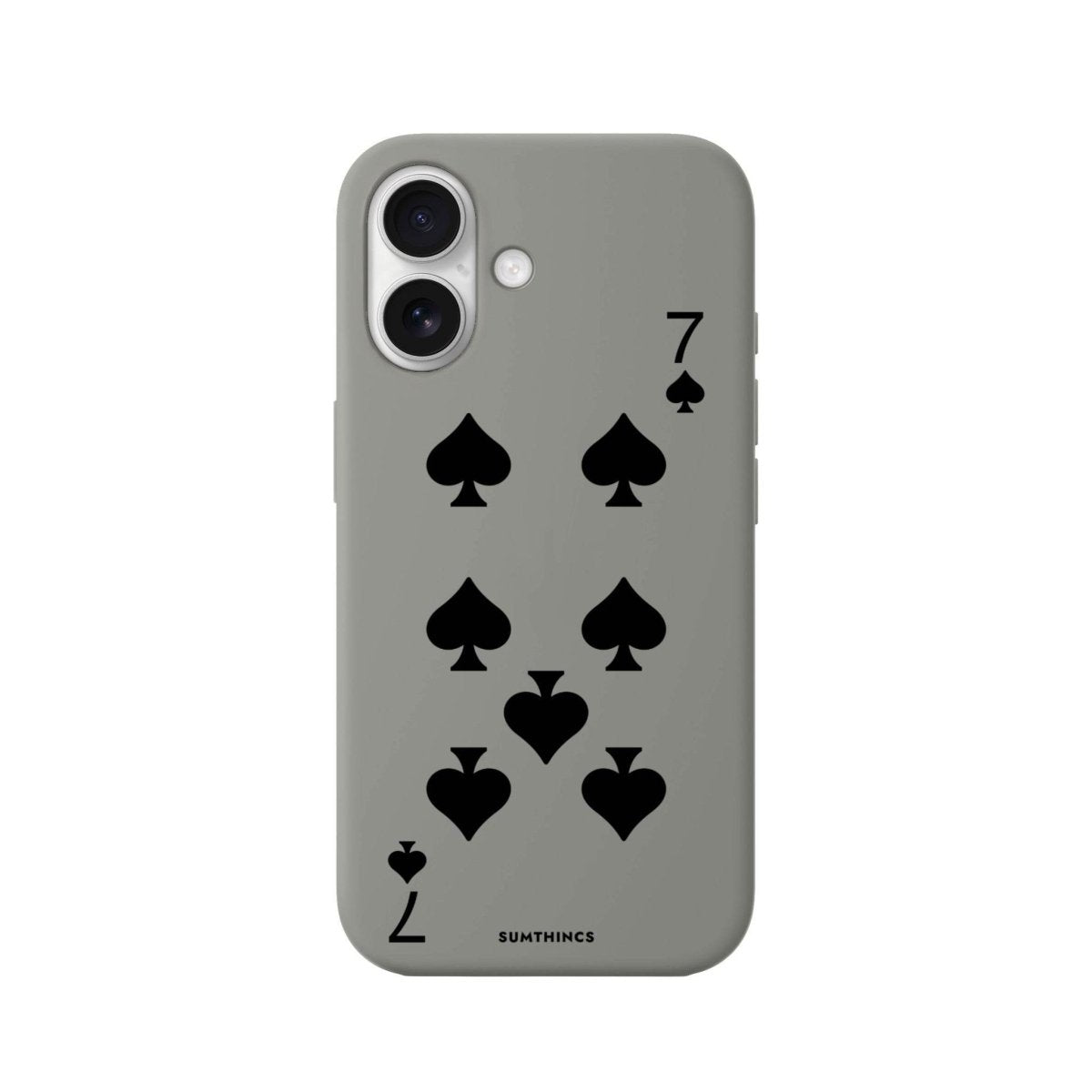 iPhone 16 Spade7 Premium Telefon Kılıfı Gri - SUMTHINCS