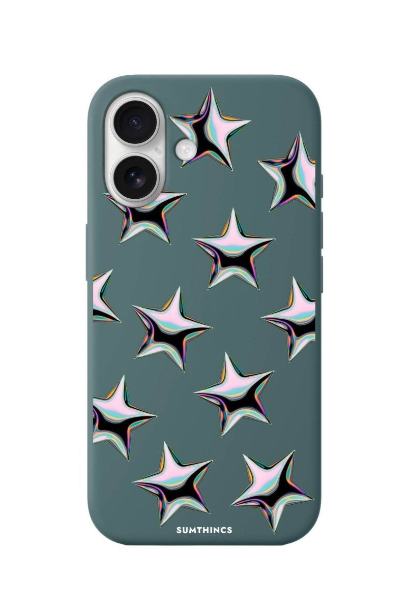 iPhone 16 Stars Premium Telefon Kılıfı Kaktüs Yeşili - SUMTHINCS