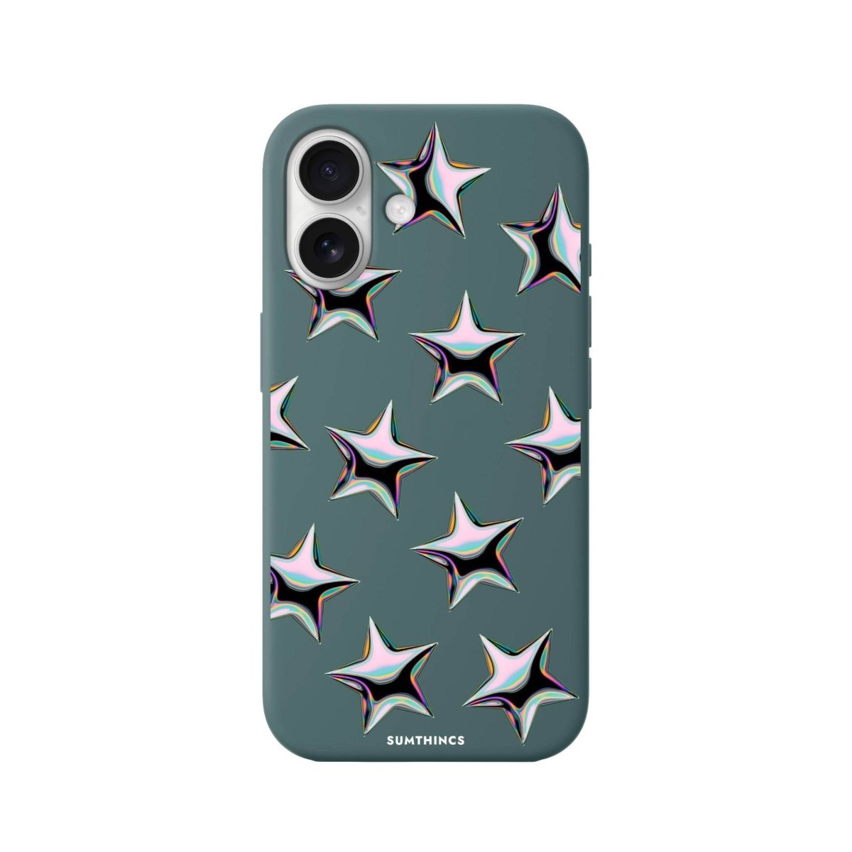 iPhone 16 Stars Premium Telefon Kılıfı Kaktüs Yeşili - SUMTHINCS