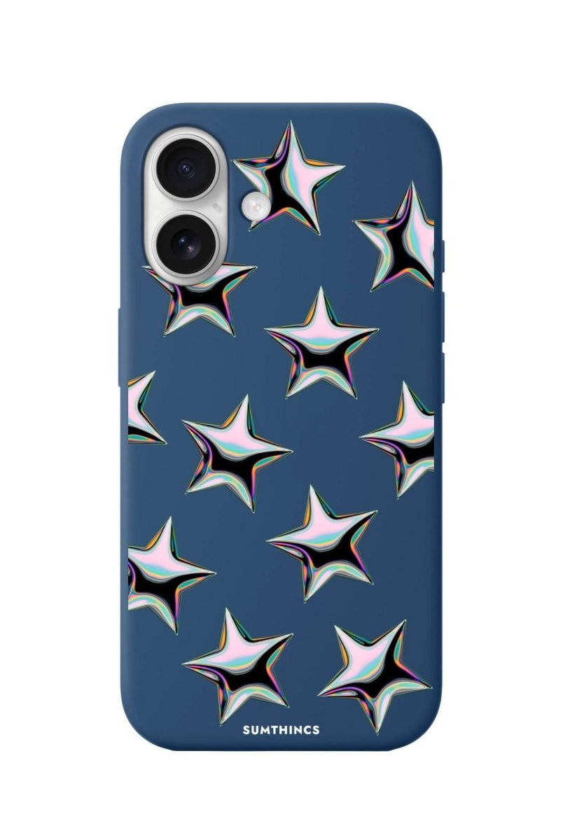 iPhone 16 Stars Premium Telefon Kılıfı Pasifik Mavi - SUMTHINCS