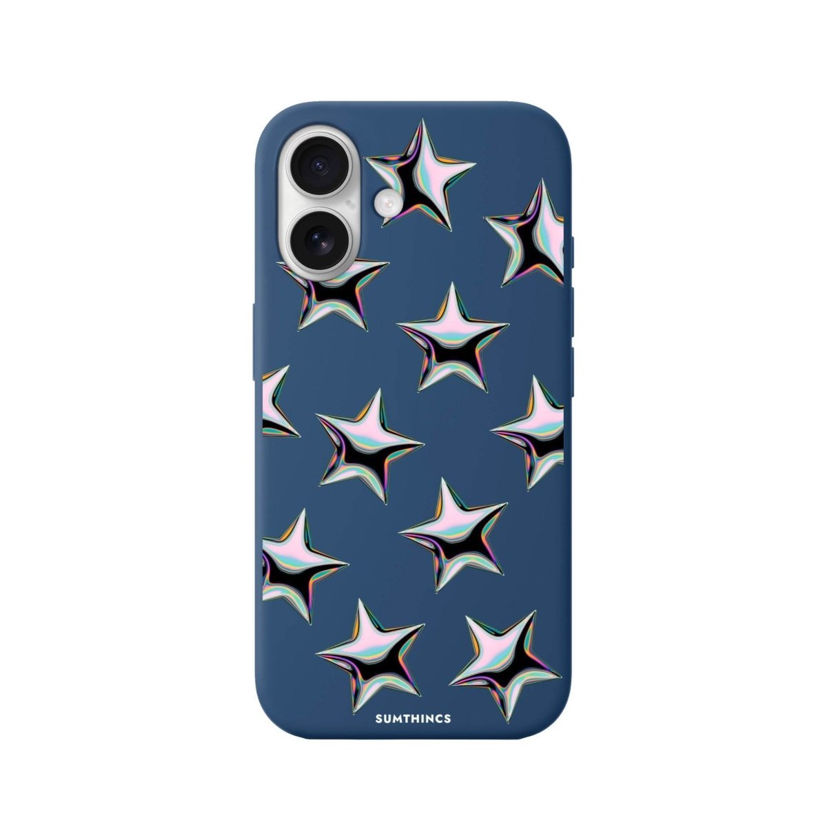 iPhone 16 Stars Premium Telefon Kılıfı Pasifik Mavi - SUMTHINCS