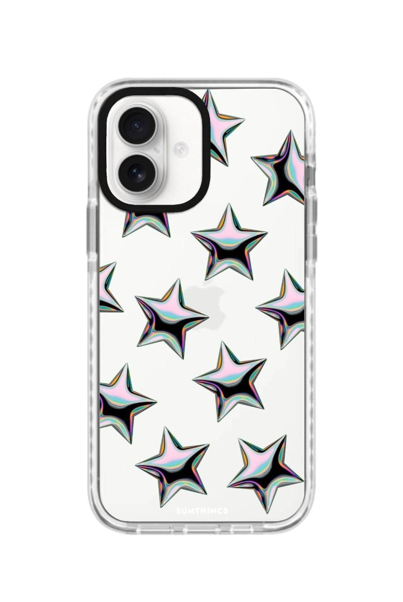 iPhone 16 Stars Procase Şeffaf Telefon Kılıfı Beyaz Şeffaf - SUMTHINCS