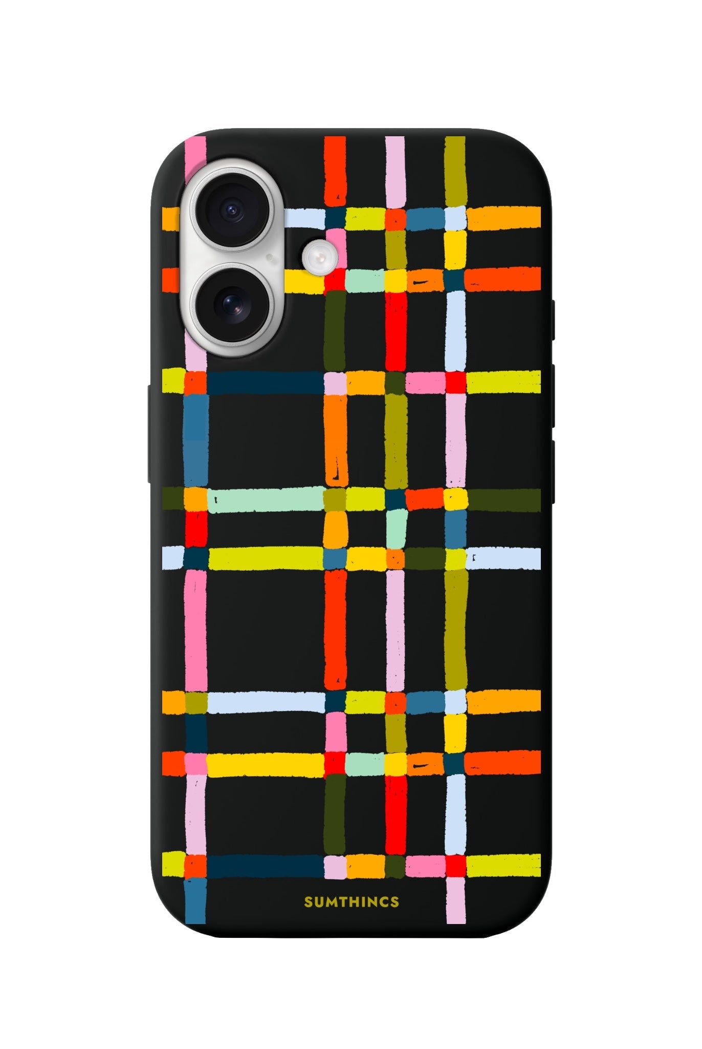 iPhone 16 Sunny Stripes Premium Telefon Kılıfı Siyah - SUMTHINCS