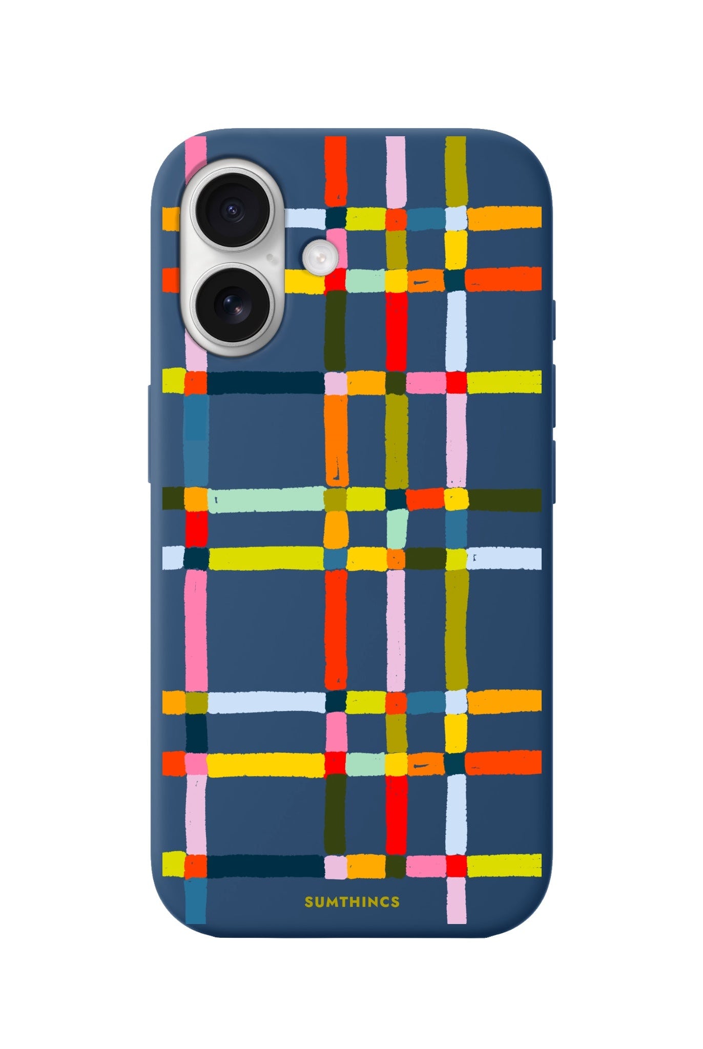 iPhone 16 Sunny Stripes Premium Telefon Kılıfı Pasifik Mavi - SUMTHINCS