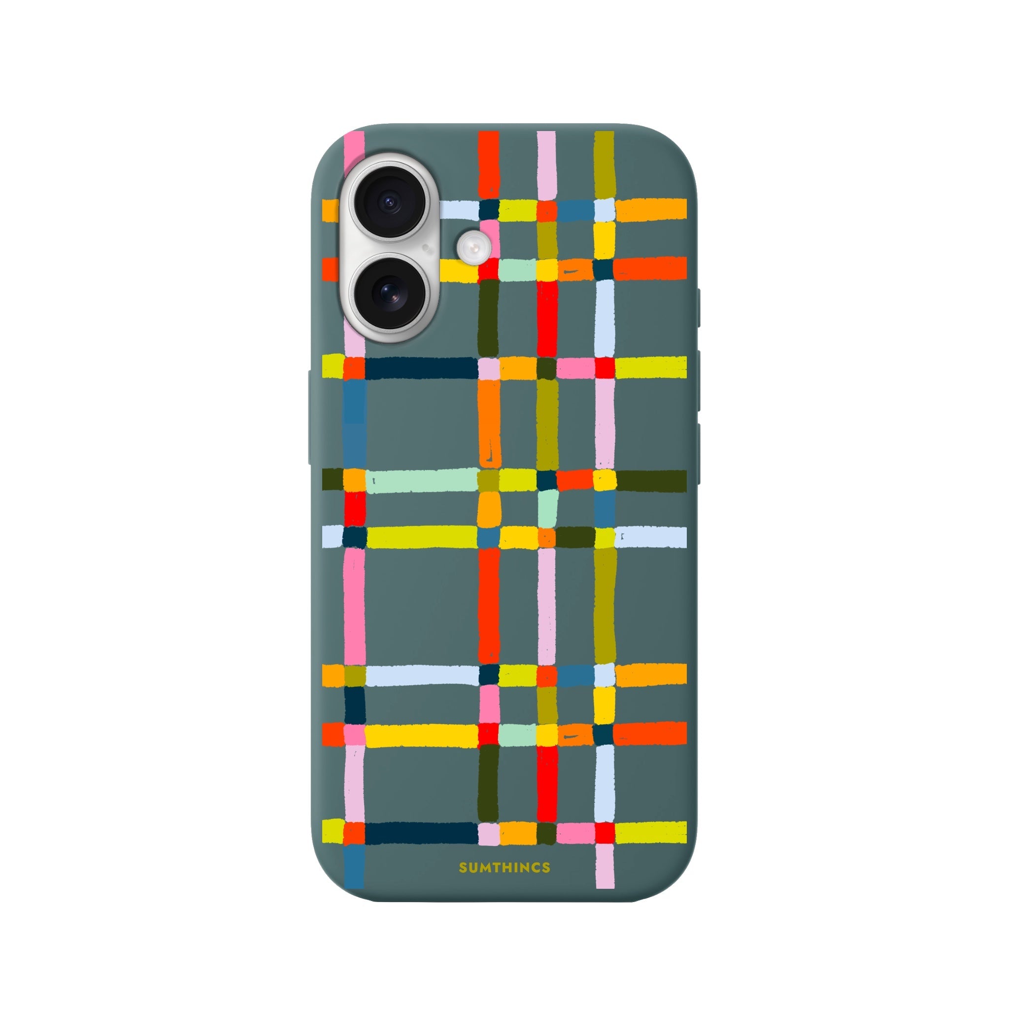 iPhone 16 Sunny Stripes Premium Telefon Kılıfı Kaktüs Yeşili - SUMTHINCS