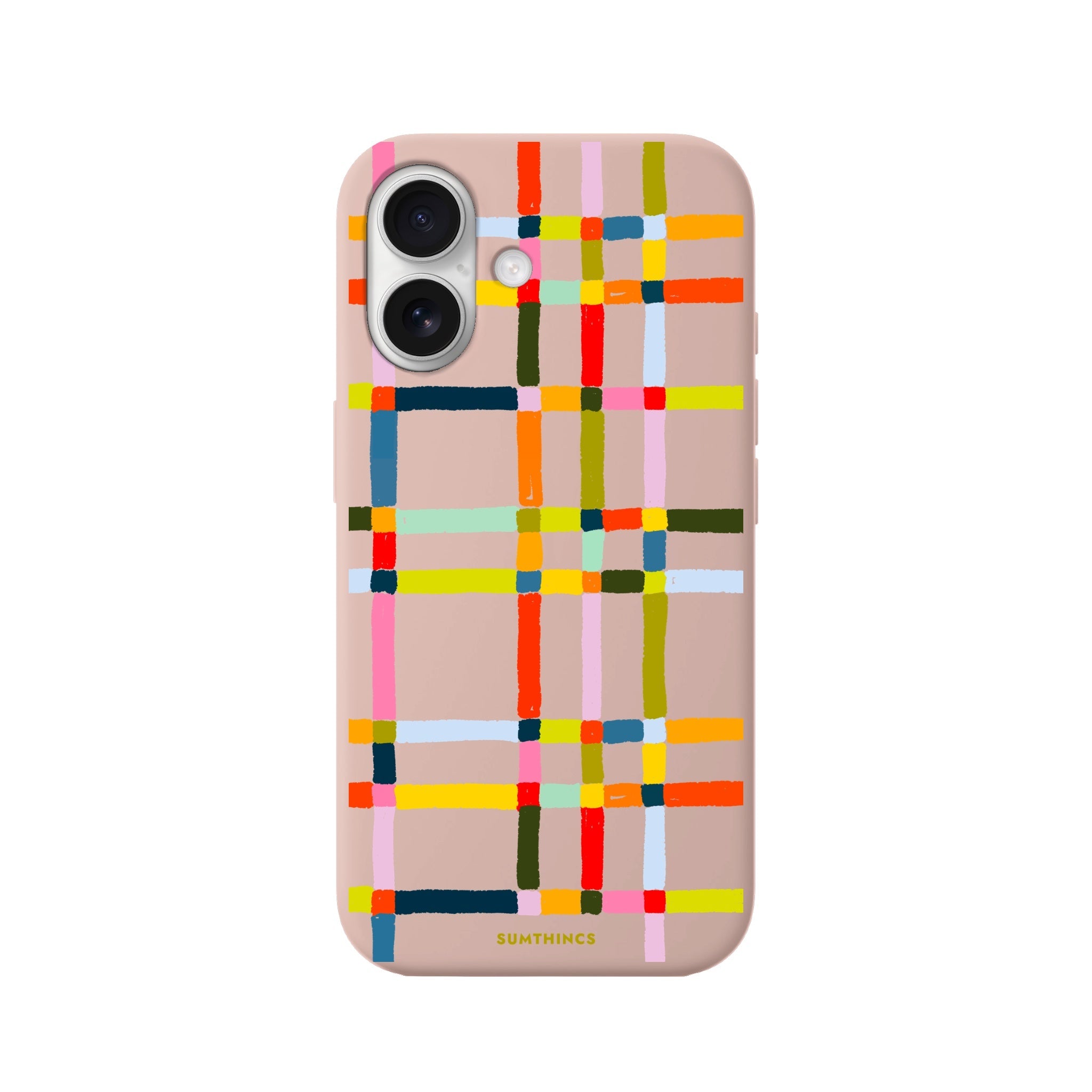 iPhone 16 Sunny Stripes Premium Telefon Kılıfı Bej - SUMTHINCS