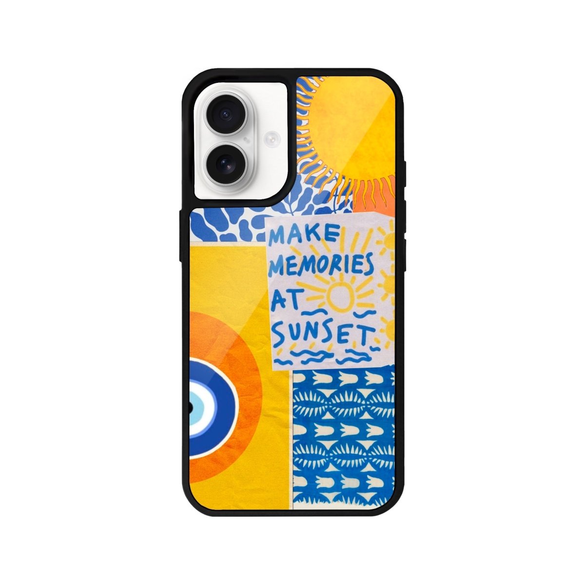 iPhone 16 Sunset Collage Glossy Cam Telefon Kılıfı - SUMTHINCS