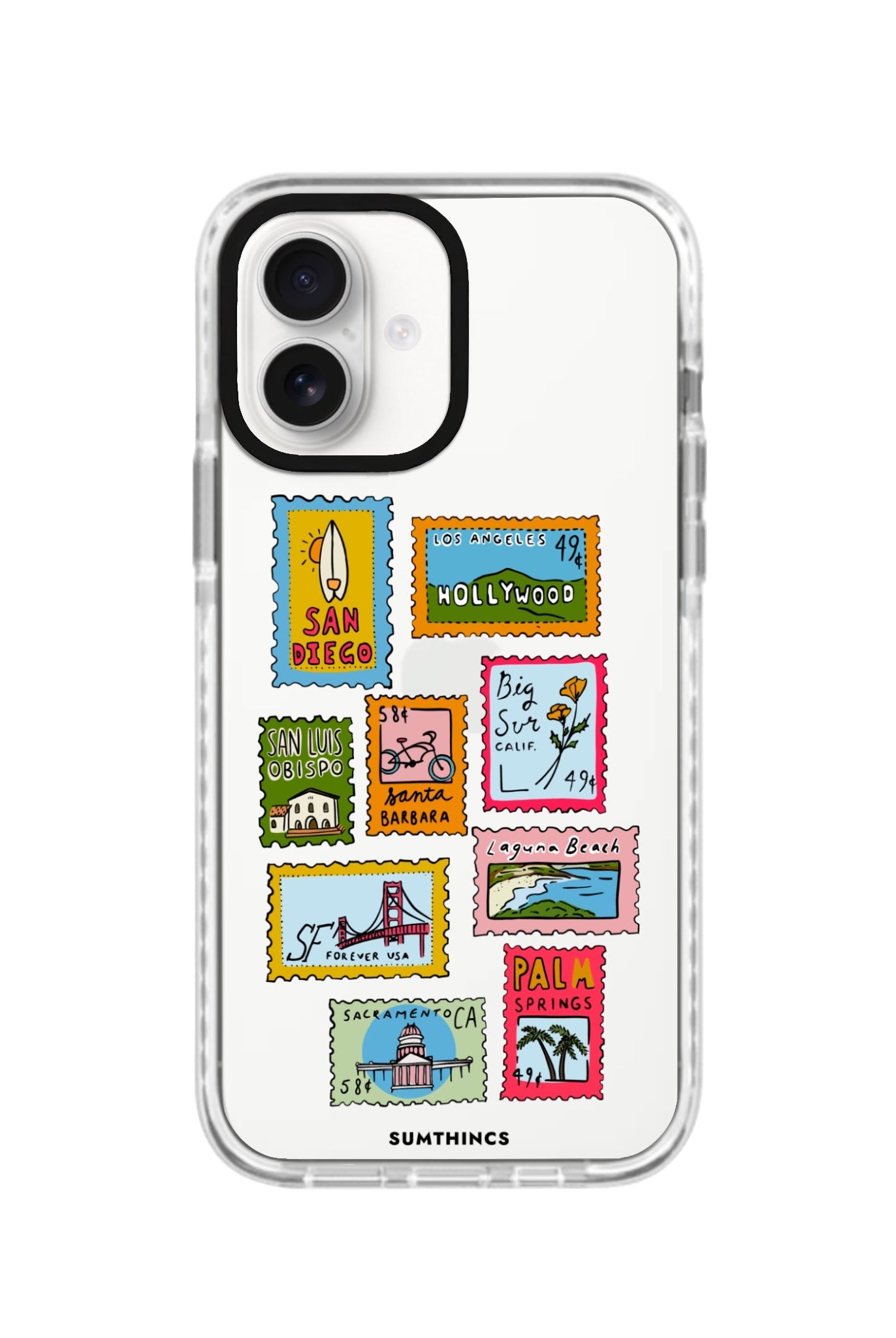 iPhone 16 The Grand Tour Procase Şeffaf Telefon Kılıfı Beyaz Şeffaf - SUMTHINCS