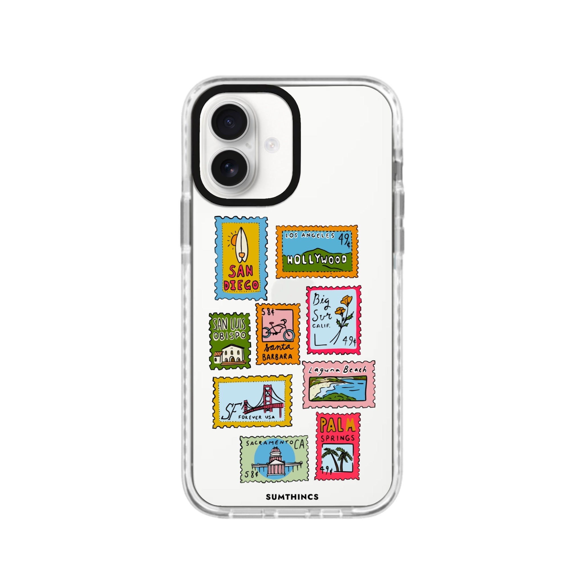 iPhone 16 The Grand Tour Procase Şeffaf Telefon Kılıfı Beyaz Şeffaf - SUMTHINCS