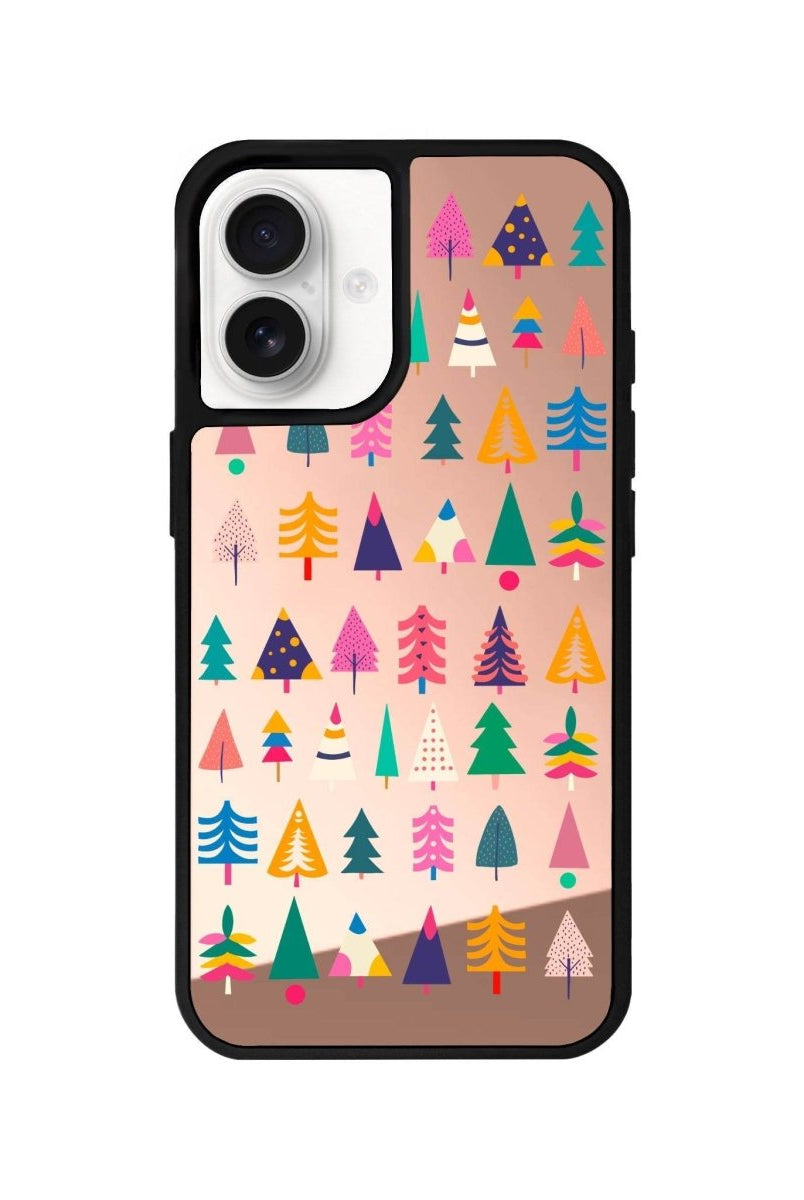 iPhone 16 Tiny Forest Mirror Aynalı Telefon Kılıfı Metalik Pembe - SUMTHINCS
