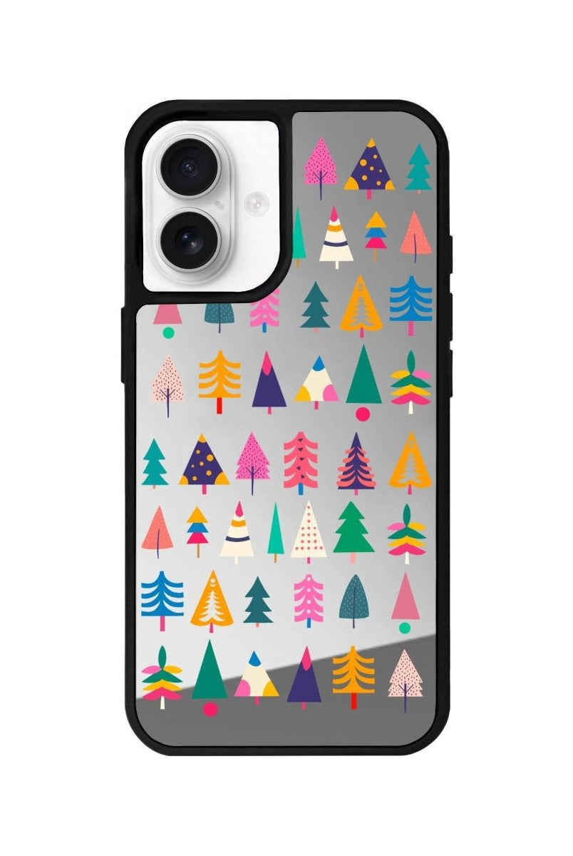 iPhone 16 Tiny Forest Mirror Aynalı Telefon Kılıfı Gümüş - SUMTHINCS