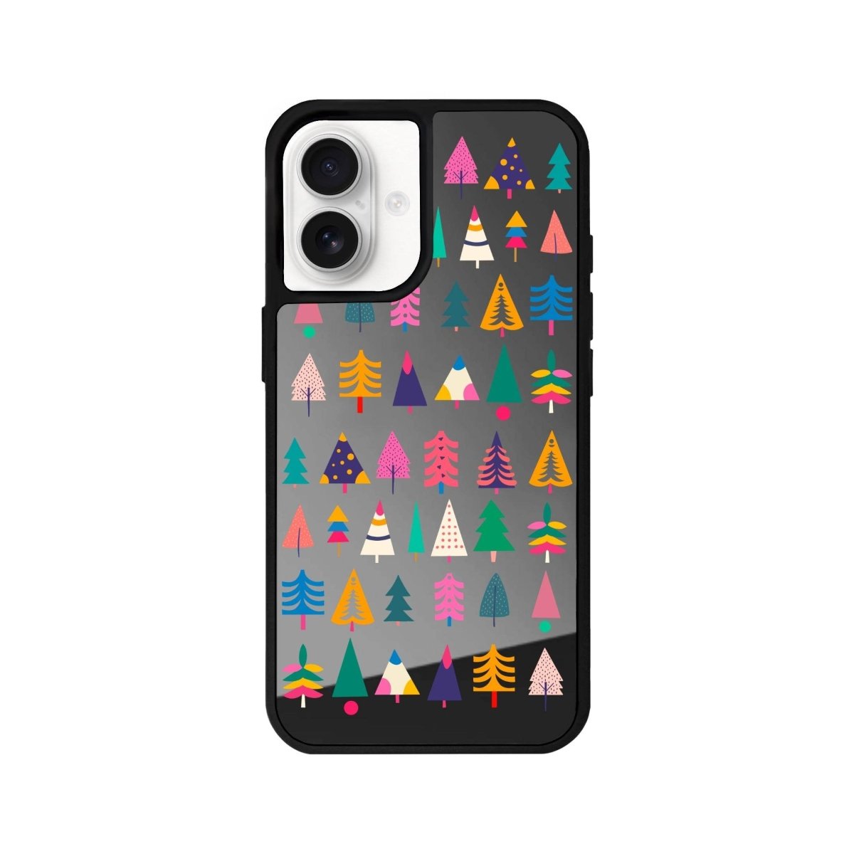 iPhone 16 Tiny Forest Mirror Aynalı Telefon Kılıfı Antrasit - SUMTHINCS