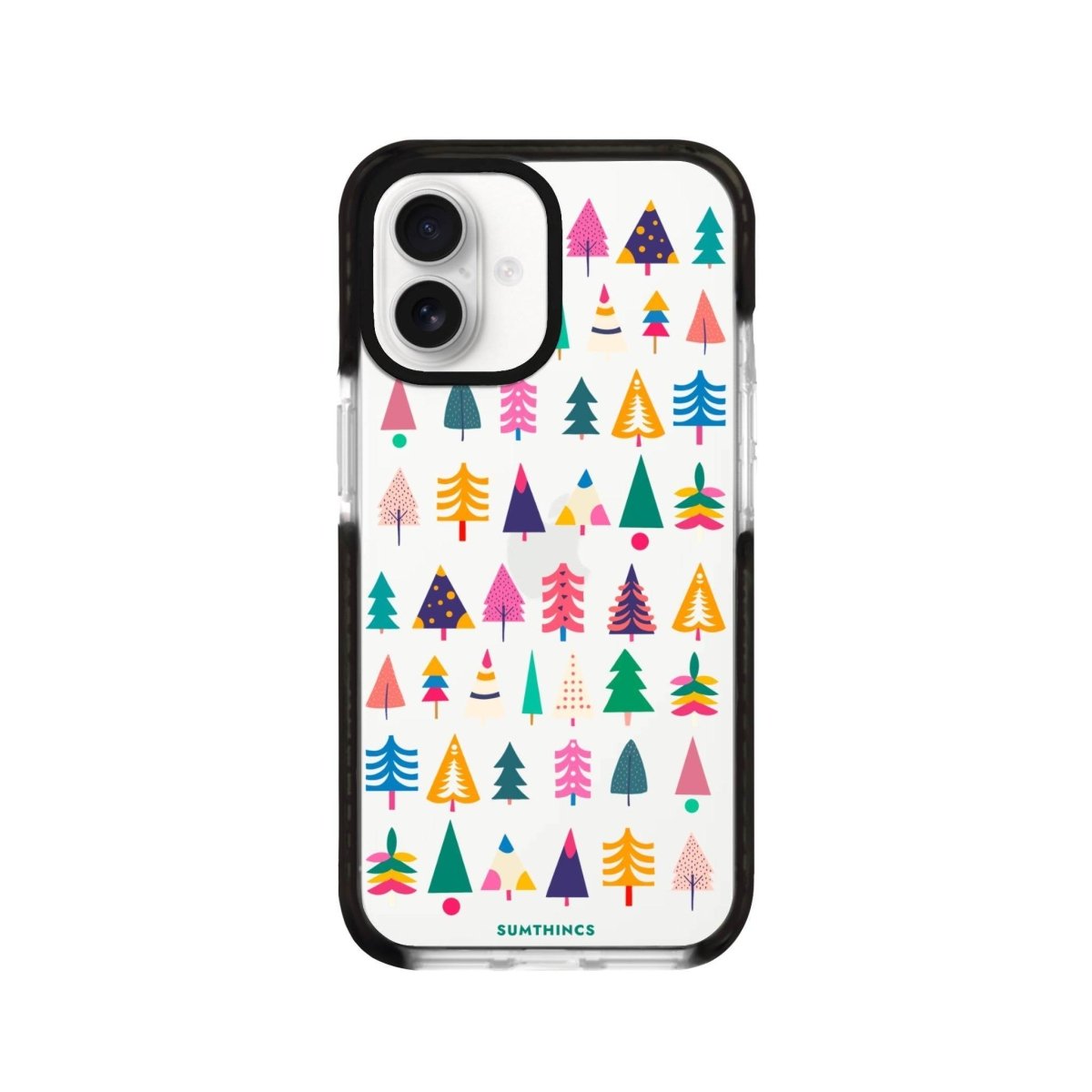 iPhone 16 Tiny Forest Procase Şeffaf Telefon Kılıfı Siyah Şeffaf - SUMTHINCS