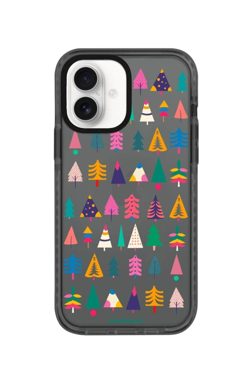 iPhone 16 Tiny Forest Procase Şeffaf Telefon Kılıfı Antrasit - SUMTHINCS