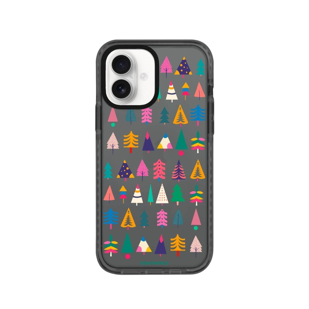 iPhone 16 Tiny Forest Procase Şeffaf Telefon Kılıfı Antrasit - SUMTHINCS