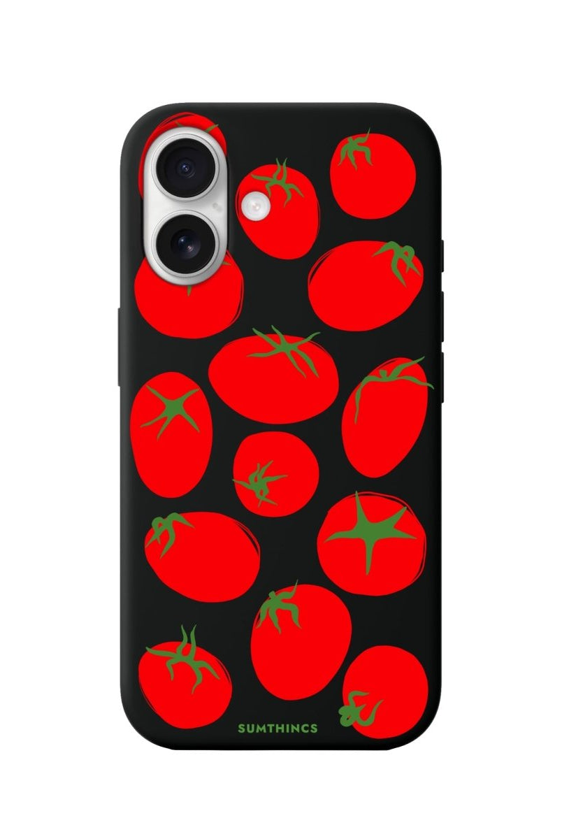 iPhone 16 Tomatoes Premium Telefon Kılıfı Siyah - SUMTHINCS
