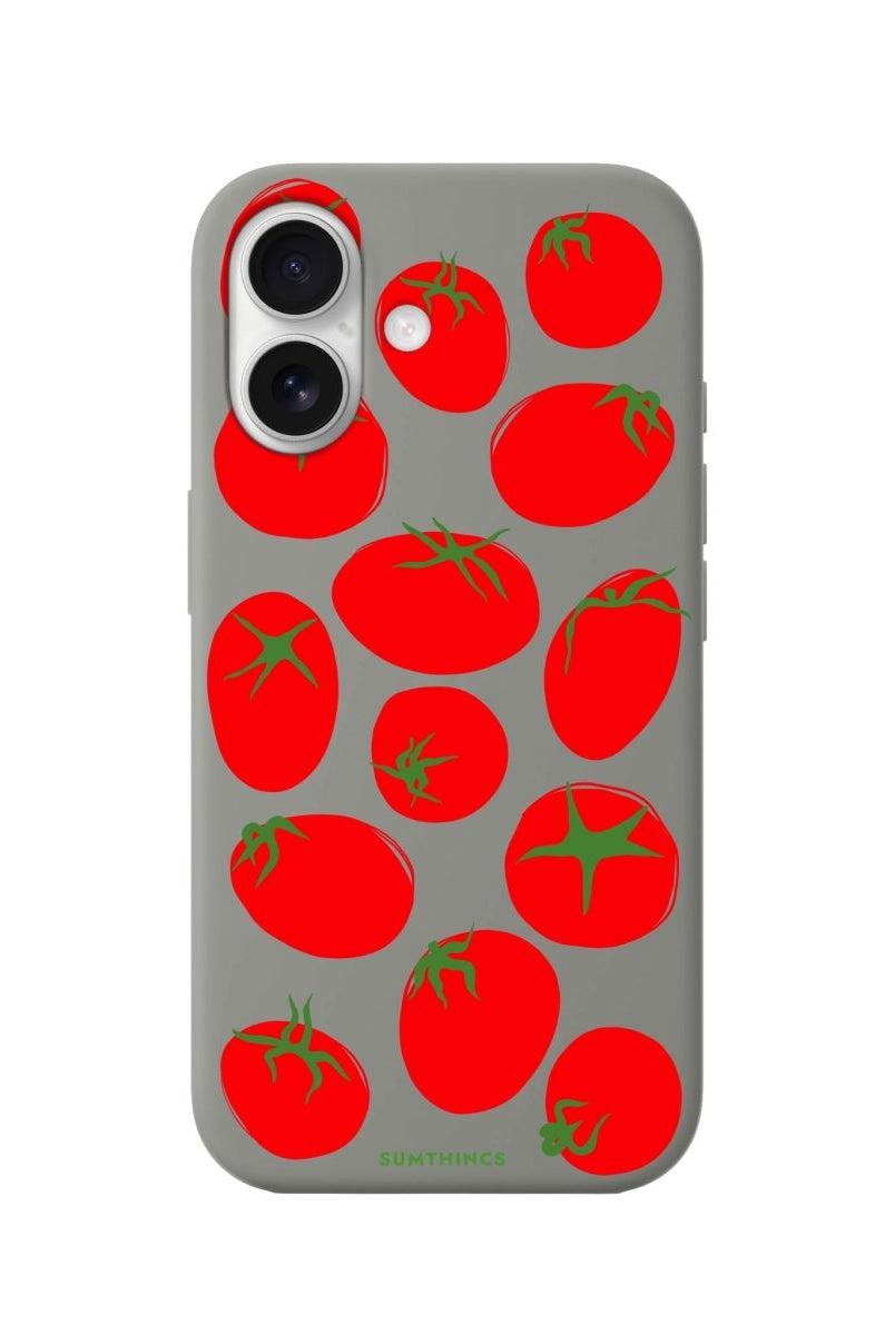 iPhone 16 Tomatoes Premium Telefon Kılıfı Gri - SUMTHINCS