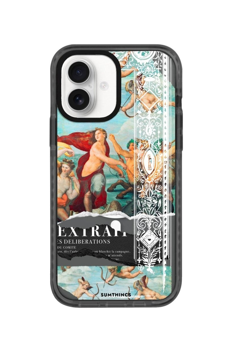 iPhone 16 Triumph of Galatea Magsafe Procase Şeffaf Telefon Kılıfı Antrasit - SUMTHINCS