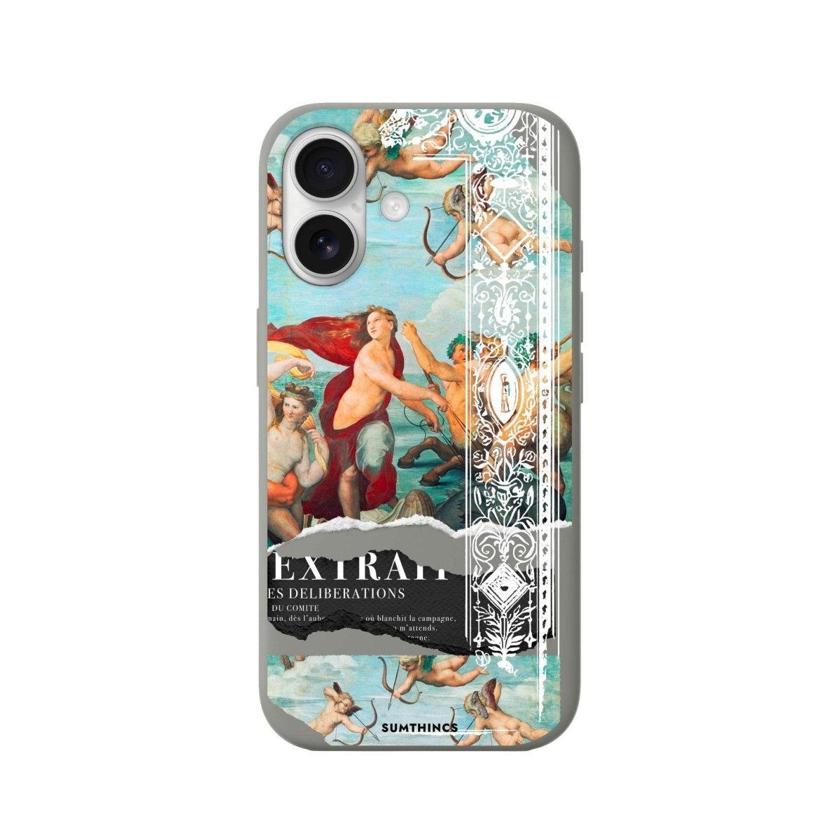 iPhone 16 Triumph of Galatea Premium Telefon Kılıfı Gri - SUMTHINCS