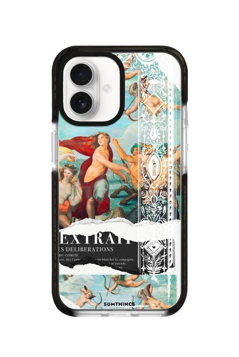 iPhone 16 Triumph of Galatea Procase Şeffaf Telefon Kılıfı Siyah Şeffaf - SUMTHINCS