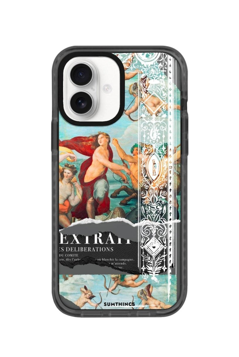 iPhone 16 Triumph of Galatea Procase Şeffaf Telefon Kılıfı Antrasit - SUMTHINCS