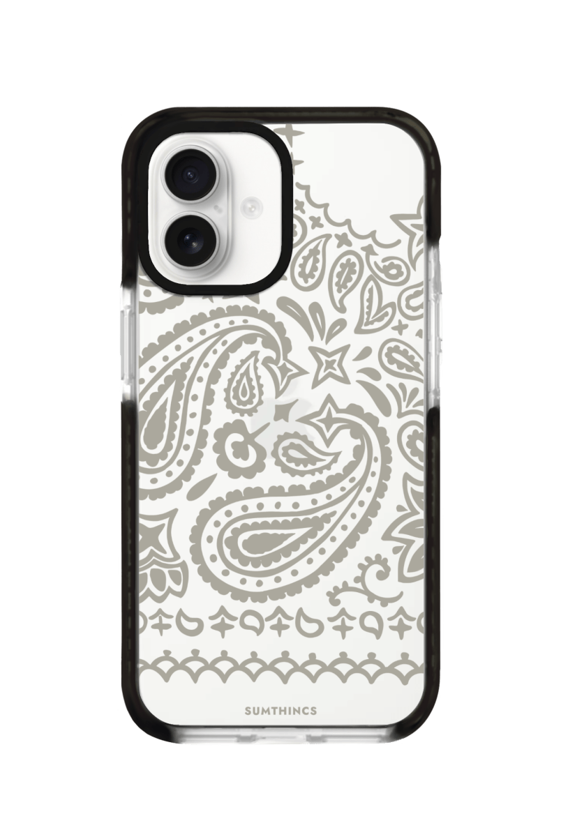 iPhone 16 Urban Bandana Procase Şeffaf Telefon Kılıfı Siyah Şeffaf - SUMTHINCS