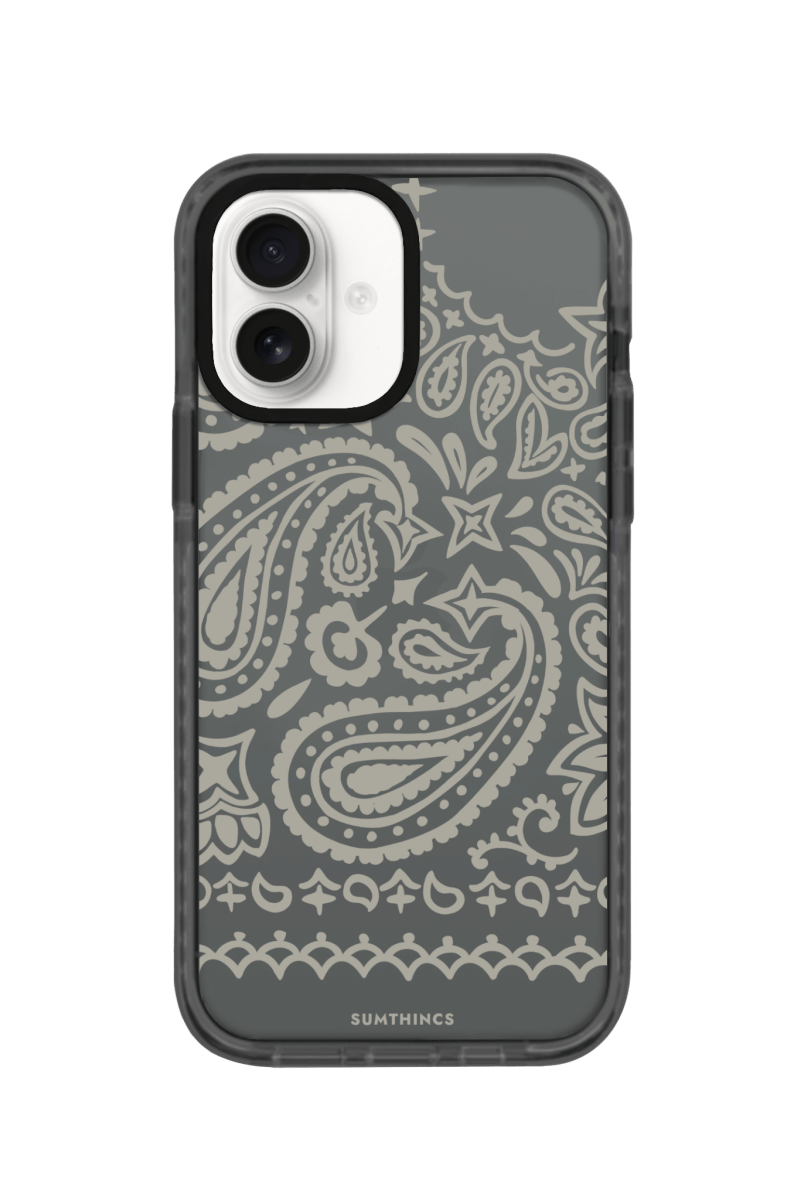 iPhone 16 Urban Bandana Procase Şeffaf Telefon Kılıfı Antrasit - SUMTHINCS
