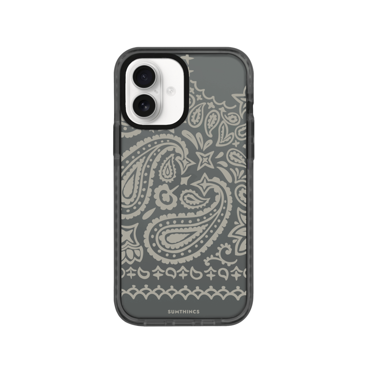 iPhone 16 Urban Bandana Procase Şeffaf Telefon Kılıfı Antrasit - SUMTHINCS