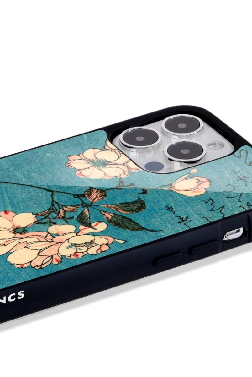 iPhone 16 Vintage Sakura Glossy Cam Telefon Kılıfı - SUMTHINCS