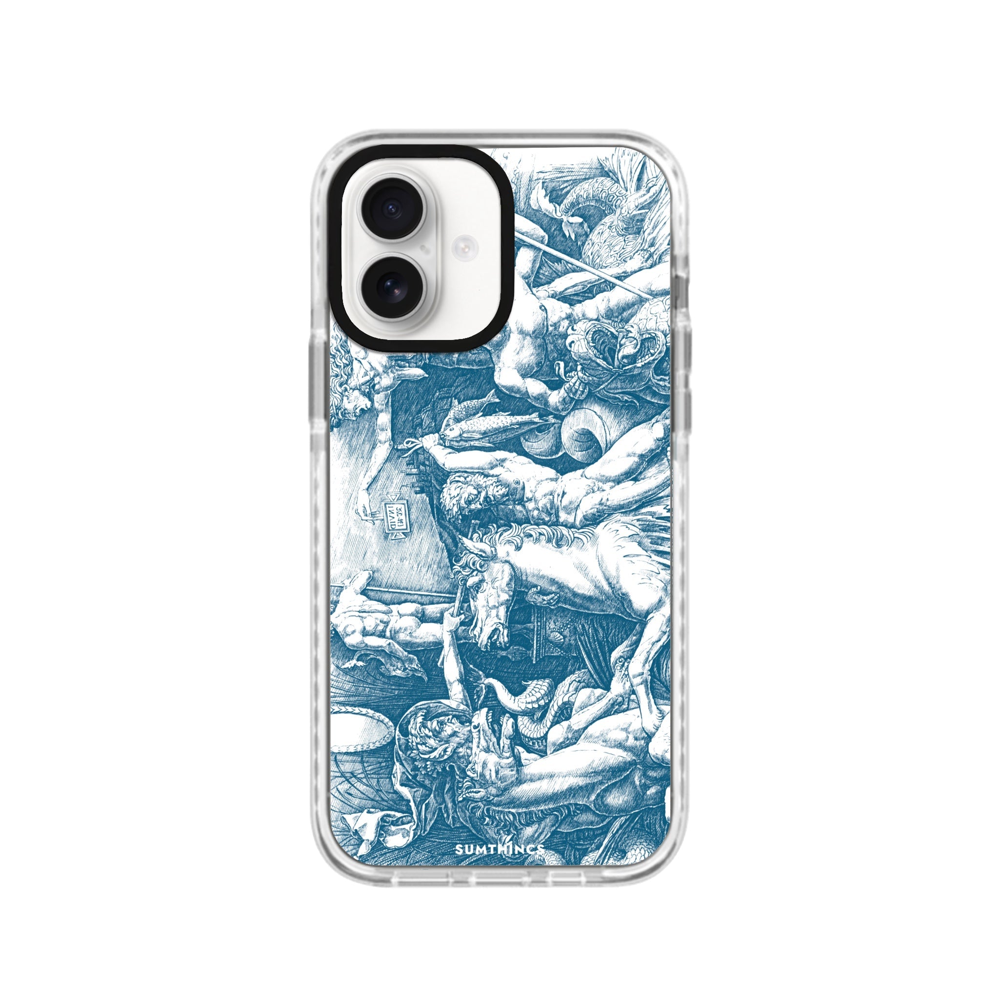 iPhone 16 War of Sea Gods Procase Şeffaf Telefon Kılıfı Beyaz Şeffaf - SUMTHINCS