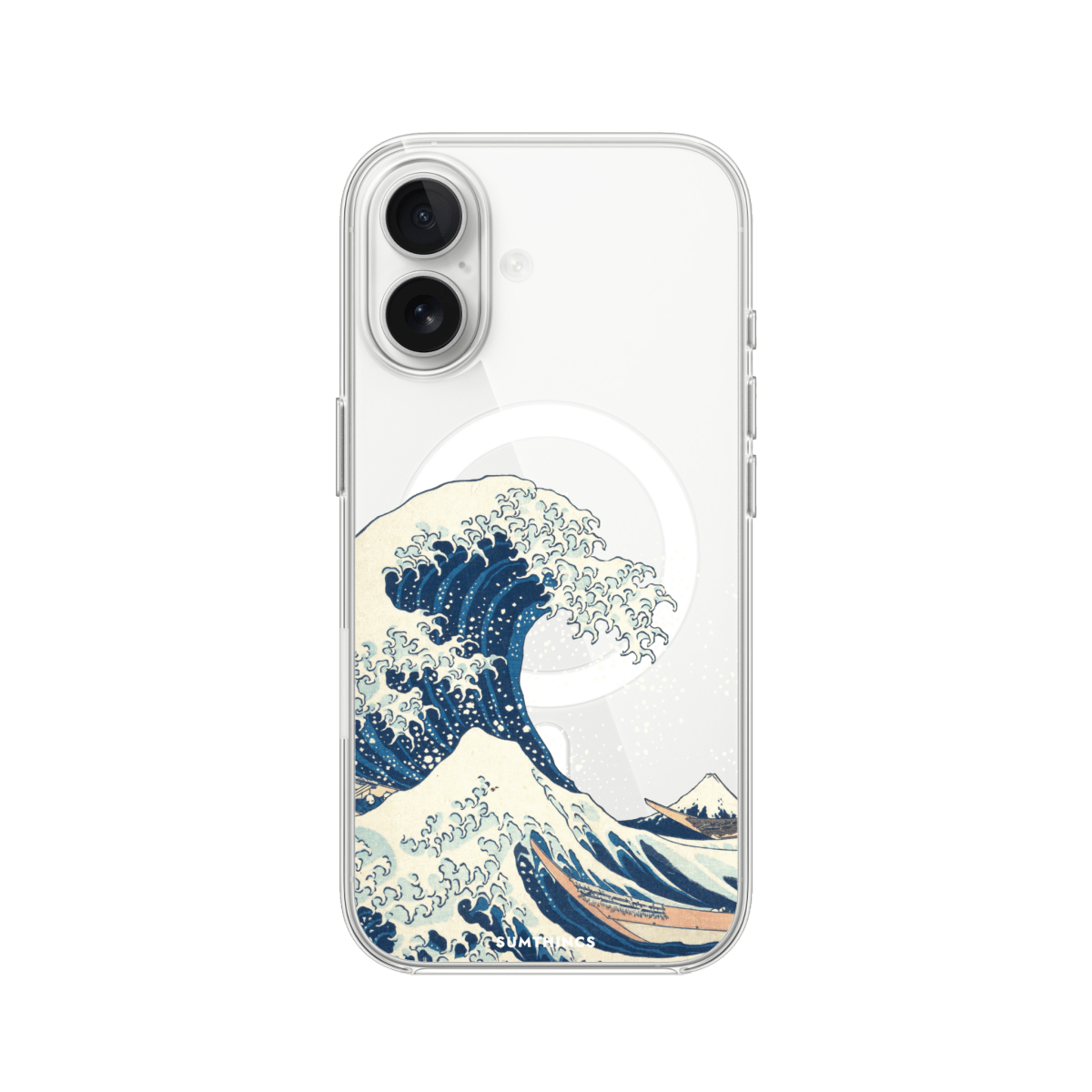 iPhone 16 Waves Clear Magsafe Şeffaf Telefon Kılıfı - SUMTHINCS